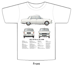 Rover P6 2000 1963-66 T-shirt Front